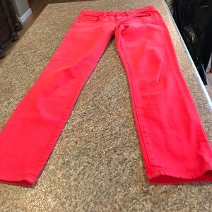 J. Crew Women's Capris in Vibrant Red